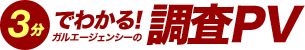 3分でわかるガルエージェンシーの調査PV